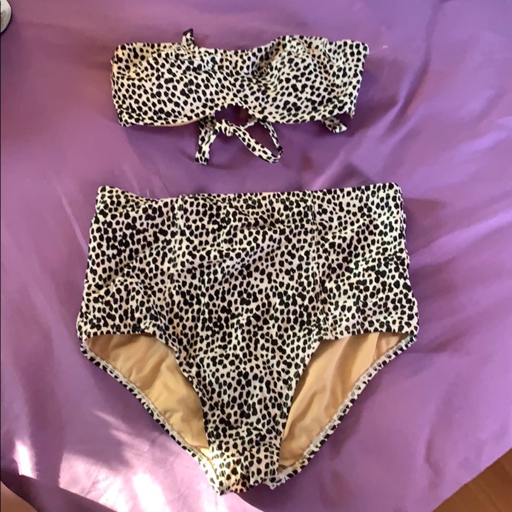 Old Navy, high waisted, two piece swim suit
